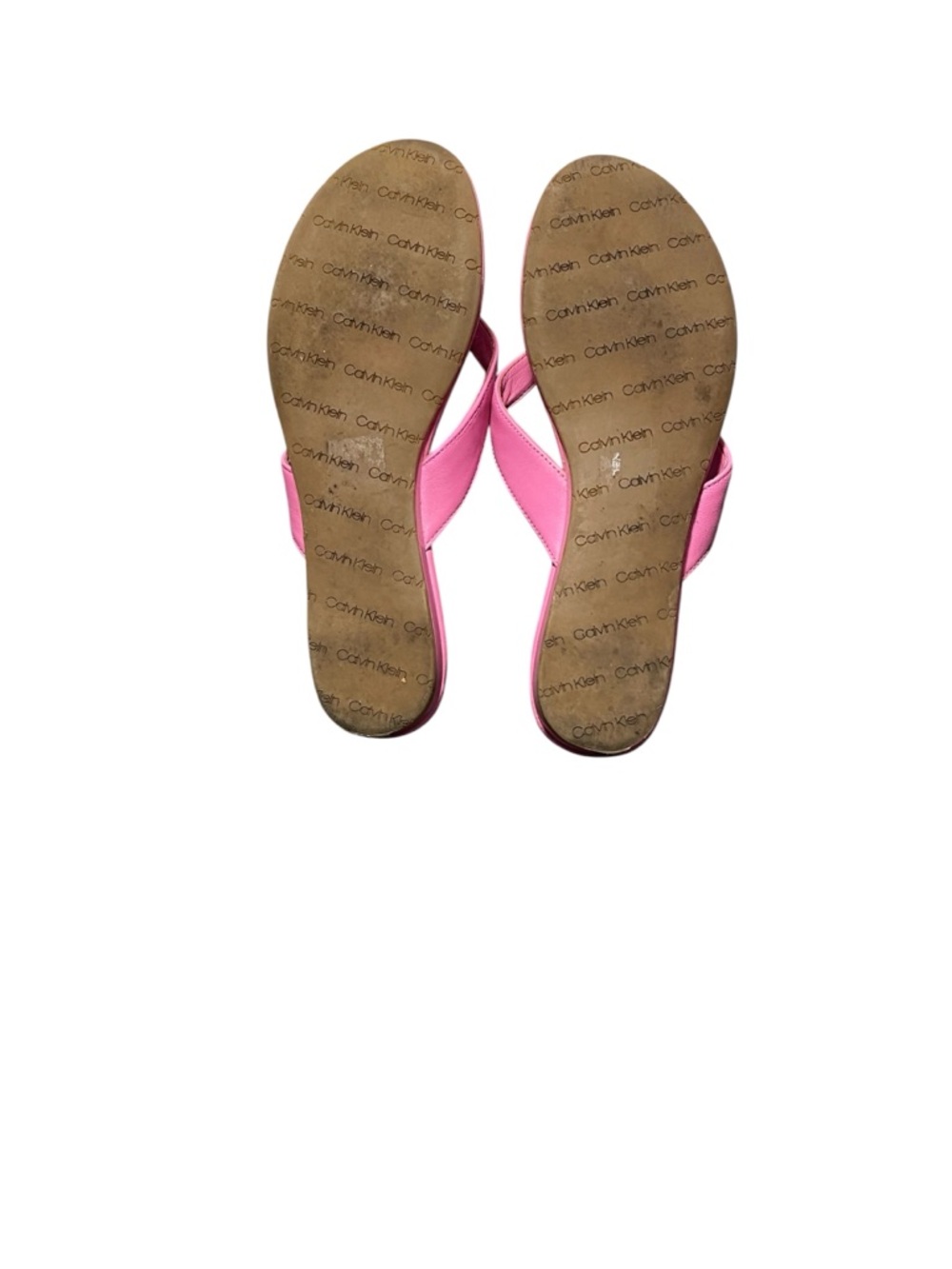 Calvin Klein Pink Women's Flip Flop Sandals Shoes Sz-8 - Picture 5 of 5